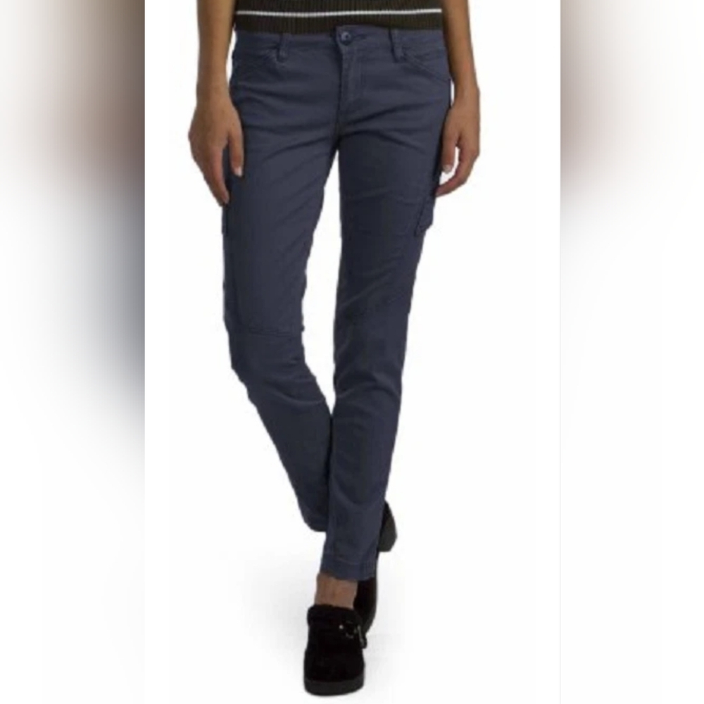 Women's Supplies By Unionbay Navy Blue Stretch Cargo Pants
